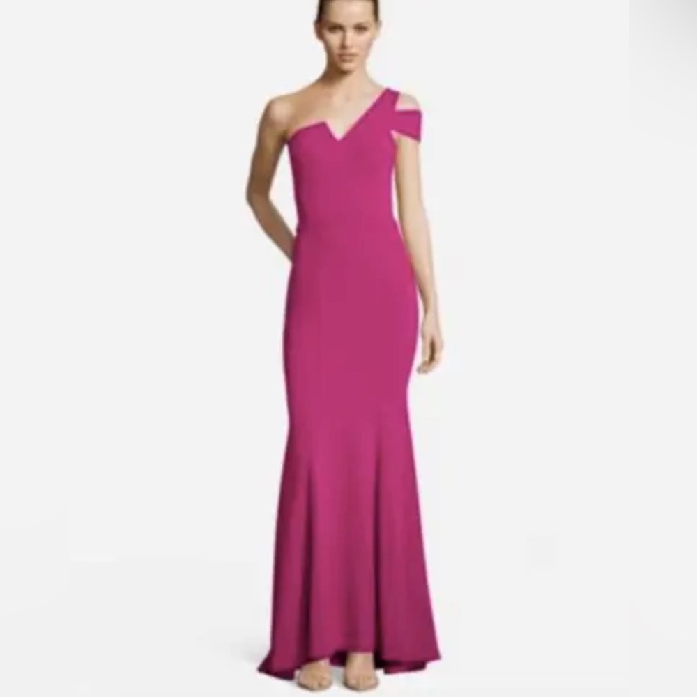 Betsy & Adam One Shoulder Gown